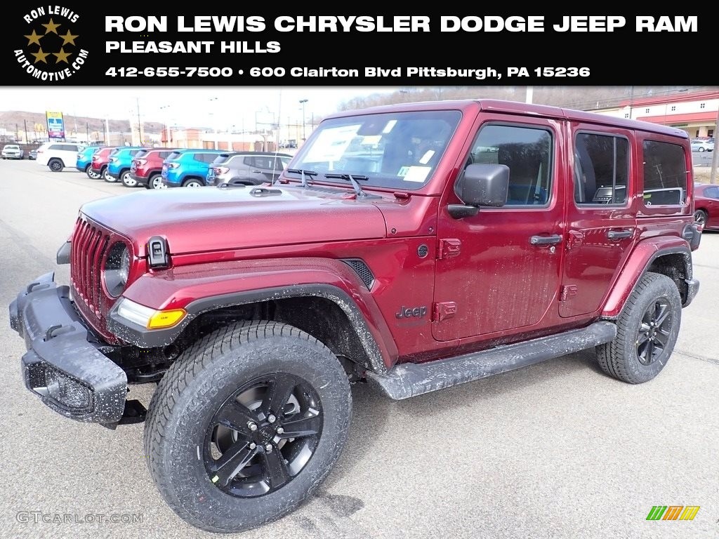 2022 Snazzberry Pearl Jeep Wrangler Unlimited Sahara 4x4 143857695
