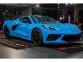 Rapid Blue 2021 Chevrolet Corvette Stingray Coupe Exterior