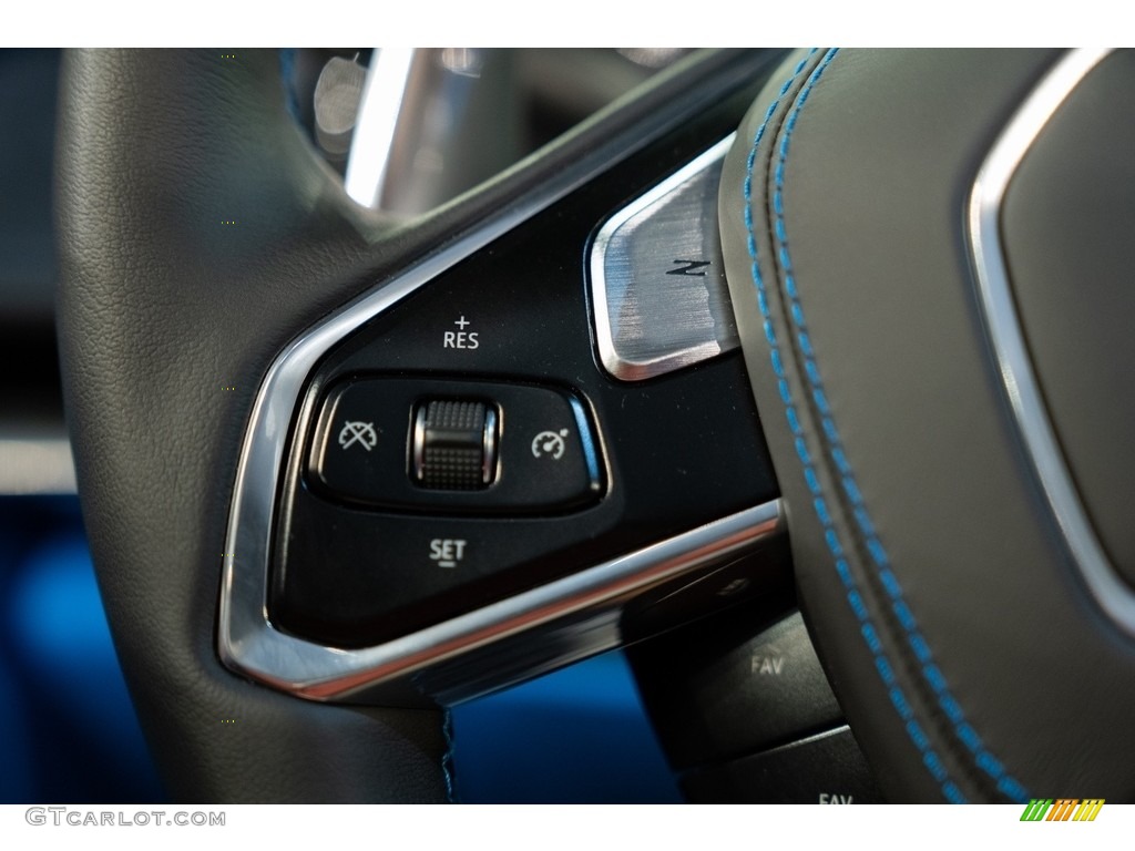2021 Chevrolet Corvette Stingray Coupe Tension/Twilight Blue Steering Wheel Photo #143859829