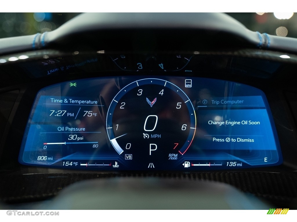 2021 Chevrolet Corvette Stingray Coupe Gauges Photo #143860099