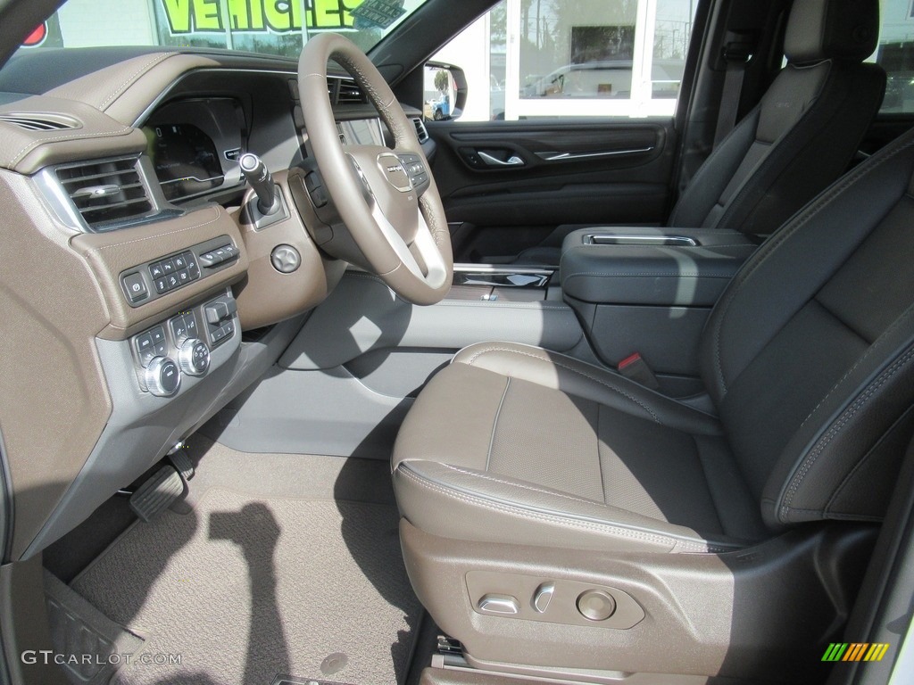 2022 Yukon Denali 4WD - White Frost Tricoat / Very Dark Ash Gray/Dark Walnut photo #10