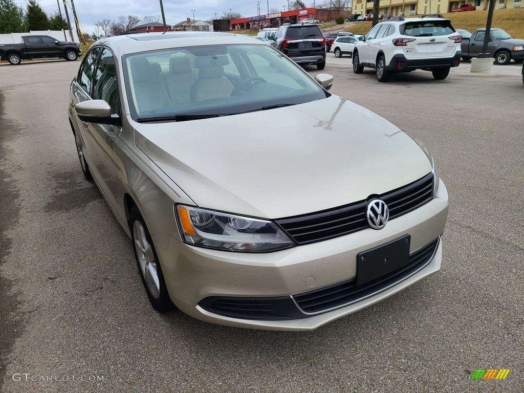 2013 Jetta TDI Sedan - Moonrock Silver Metallic / Cornsilk Beige photo #8