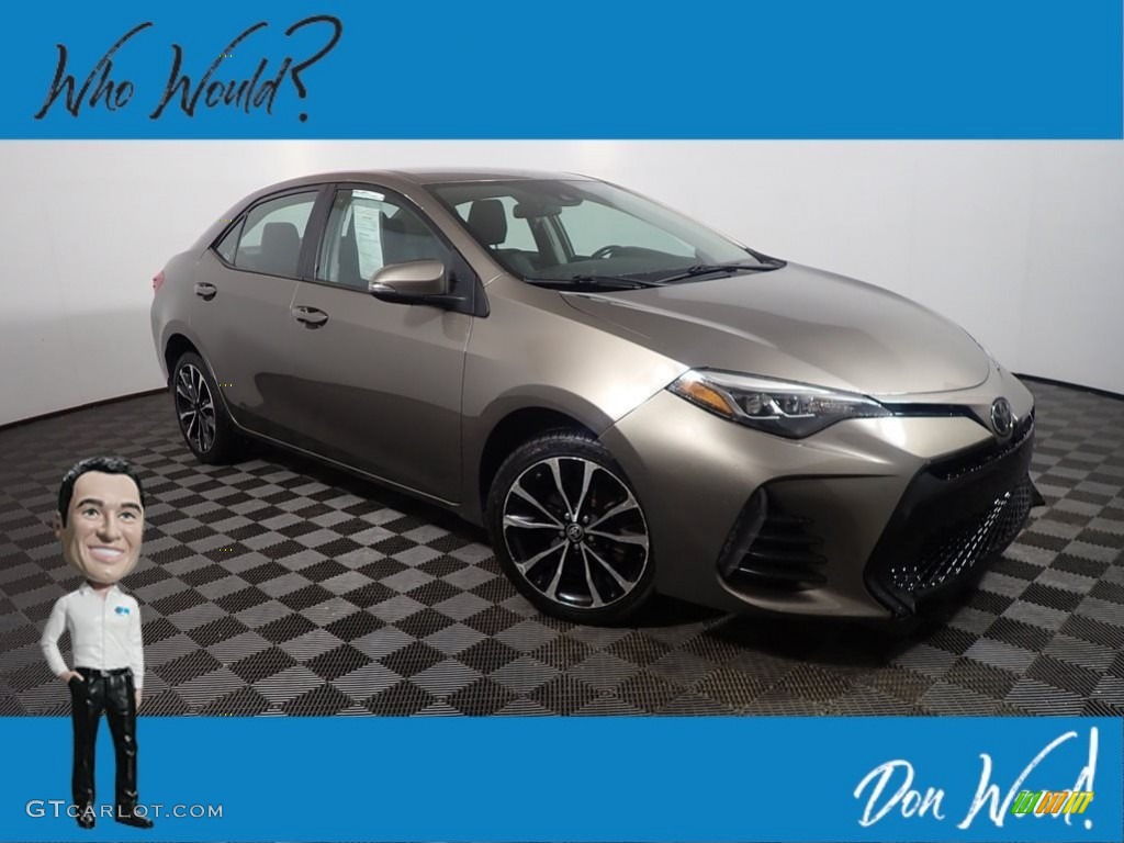 2019 Corolla SE - Falcon Gray metallic / Black photo #1