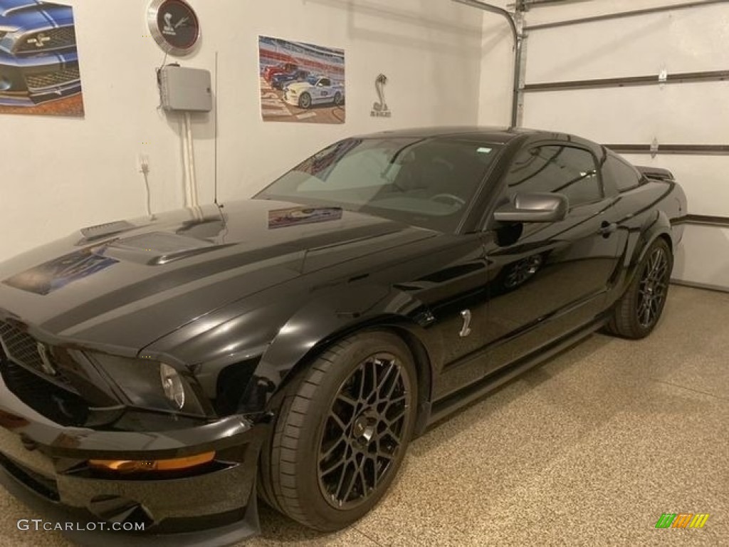 2008 Mustang Shelby GT Coupe - Black / Dark Charcoal photo #1