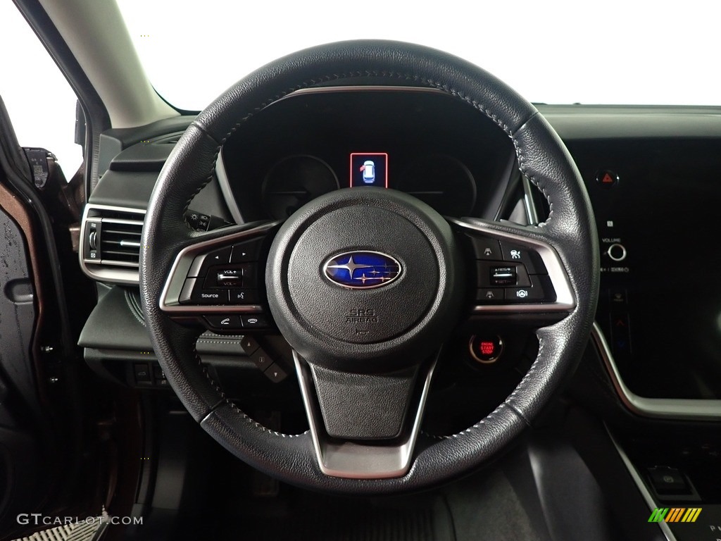 2021 Subaru Outback 2.5i Limited Slate Black Steering Wheel Photo #143864803