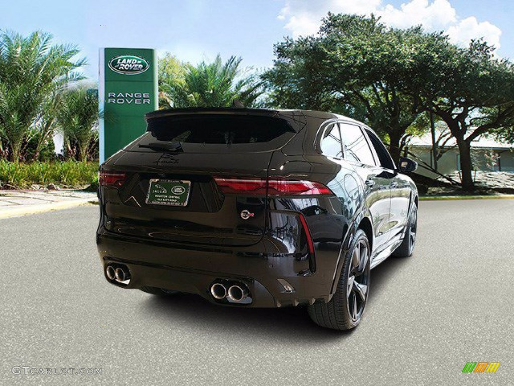 2022 F-PACE SVR - Santorini Black Metallic / Ebony/Ebony photo #2