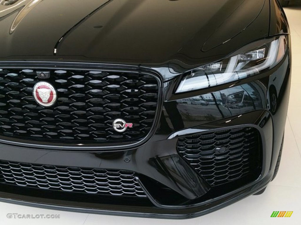 2022 F-PACE SVR - Santorini Black Metallic / Ebony/Ebony photo #8