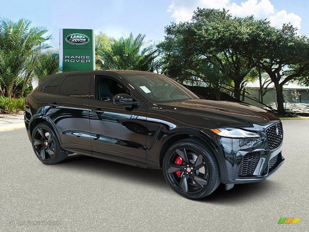 2022 F-PACE SVR - Santorini Black Metallic / Ebony/Ebony photo #12