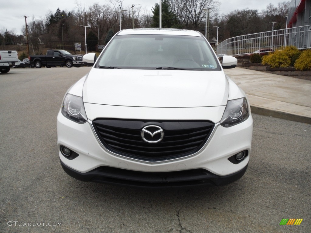 2013 CX-9 Grand Touring AWD - Crystal White Pearl Mica / Black photo #12