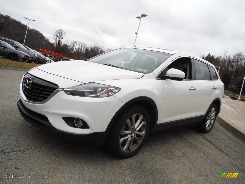 Crystal White Pearl Mica 2013 Mazda CX-9 Grand Touring AWD Exterior Photo #143865511