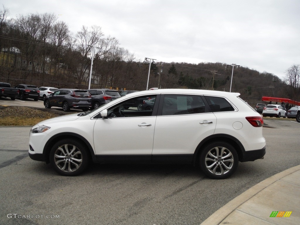 2013 CX-9 Grand Touring AWD - Crystal White Pearl Mica / Black photo #14