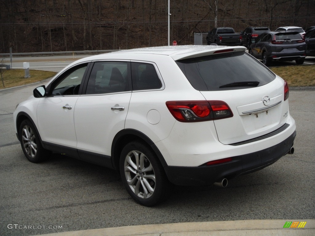 2013 CX-9 Grand Touring AWD - Crystal White Pearl Mica / Black photo #15