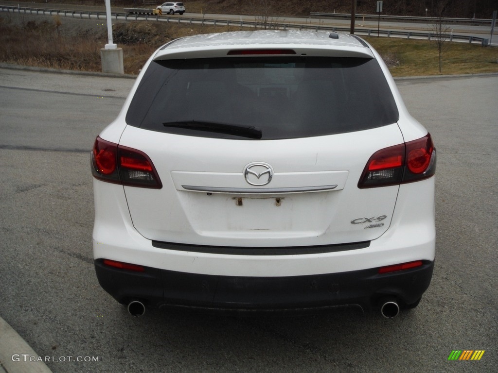 2013 CX-9 Grand Touring AWD - Crystal White Pearl Mica / Black photo #16