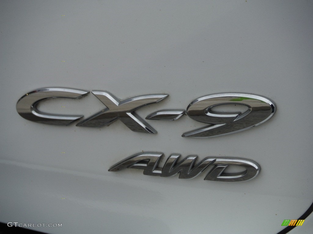 2013 CX-9 Grand Touring AWD - Crystal White Pearl Mica / Black photo #17