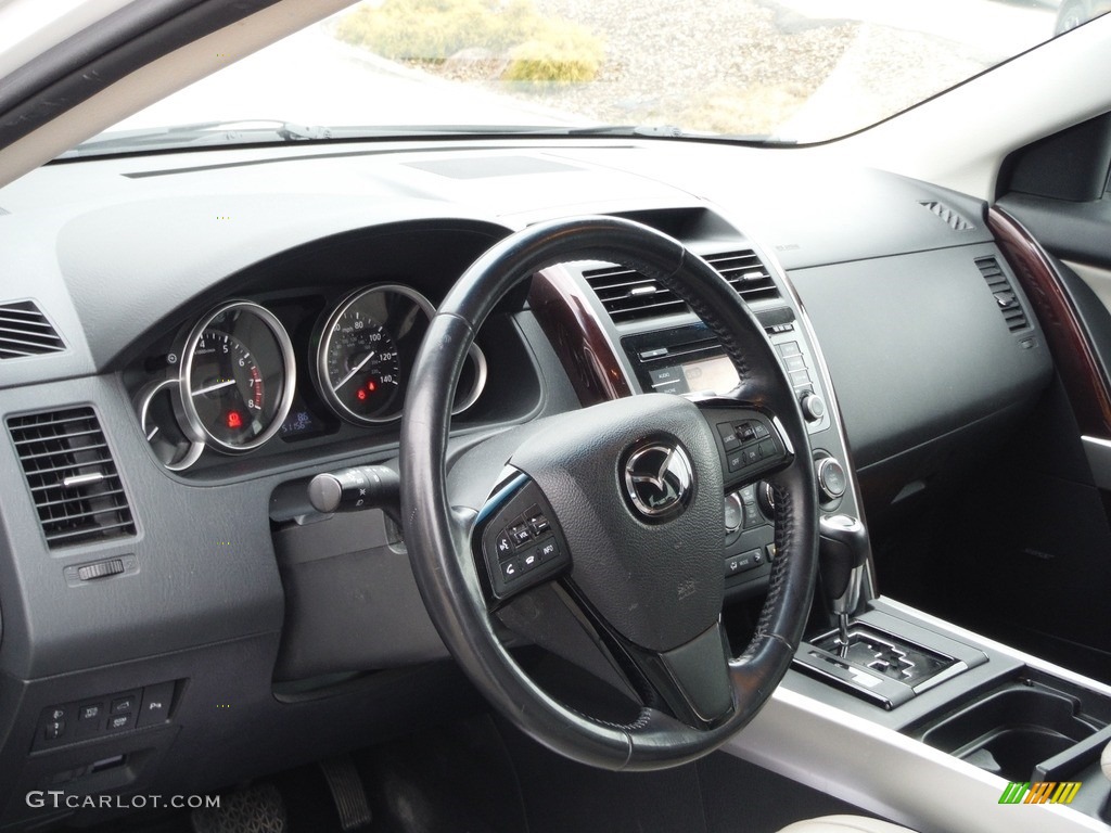 2013 Mazda CX-9 Grand Touring AWD Black Dashboard Photo #143865693