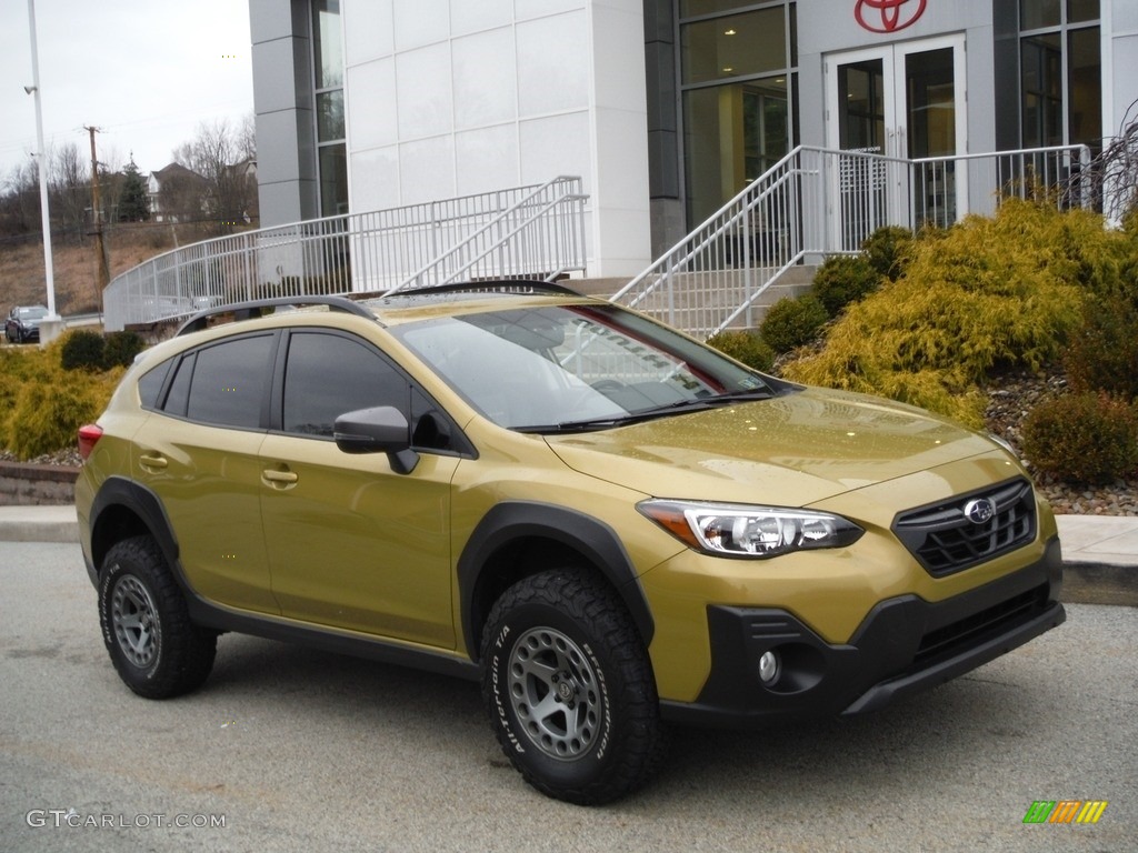 2021 Crosstrek Sport - Plasma Yellow Pearl / Gray photo #1