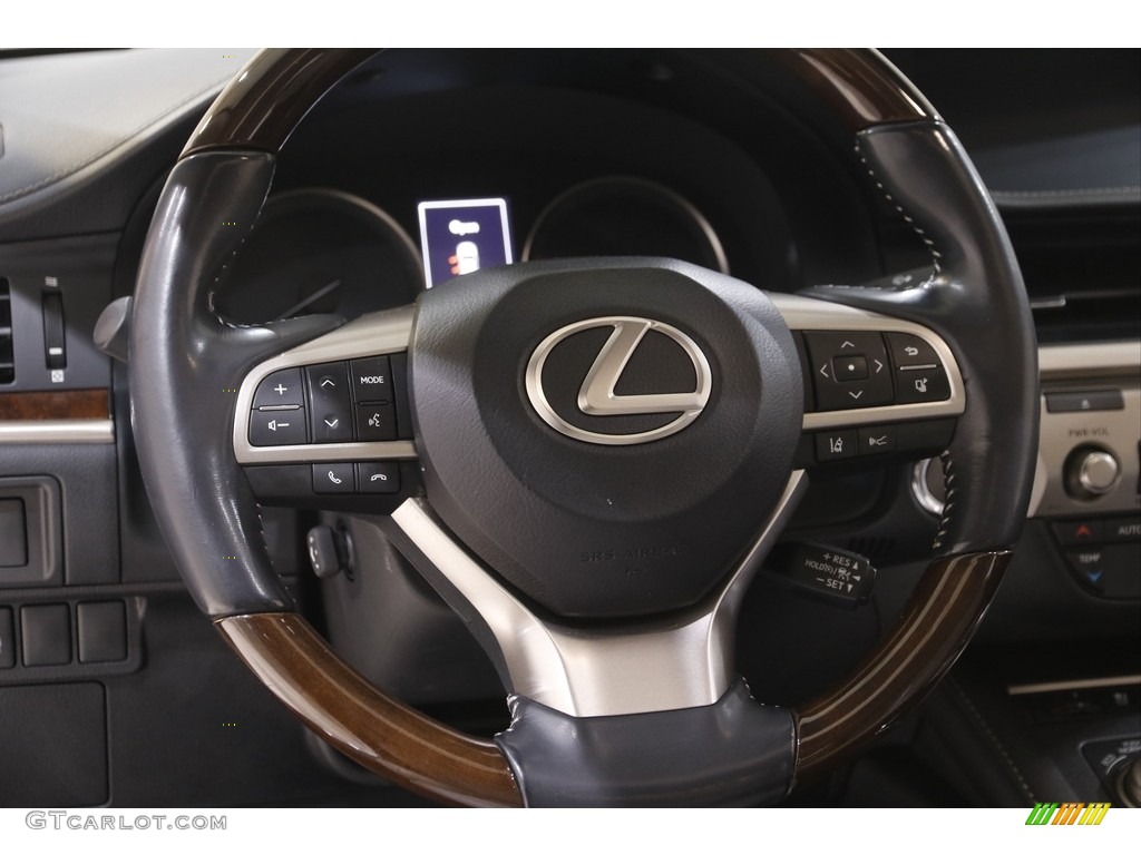 2016 Lexus ES 350 Ultra Luxury Light Gray Steering Wheel Photo #143866221