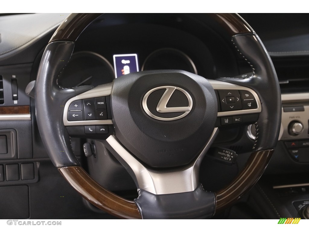 2016 Lexus ES 350 Ultra Luxury Light Gray Steering Wheel Photo #143866221