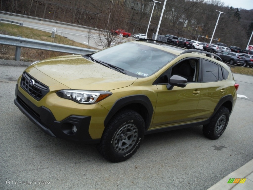 2021 Crosstrek Sport - Plasma Yellow Pearl / Gray photo #14