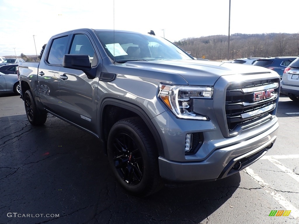 2021 Sierra 1500 Elevation Crew Cab 4WD - Satin Steel Metallic / Jet Black photo #4