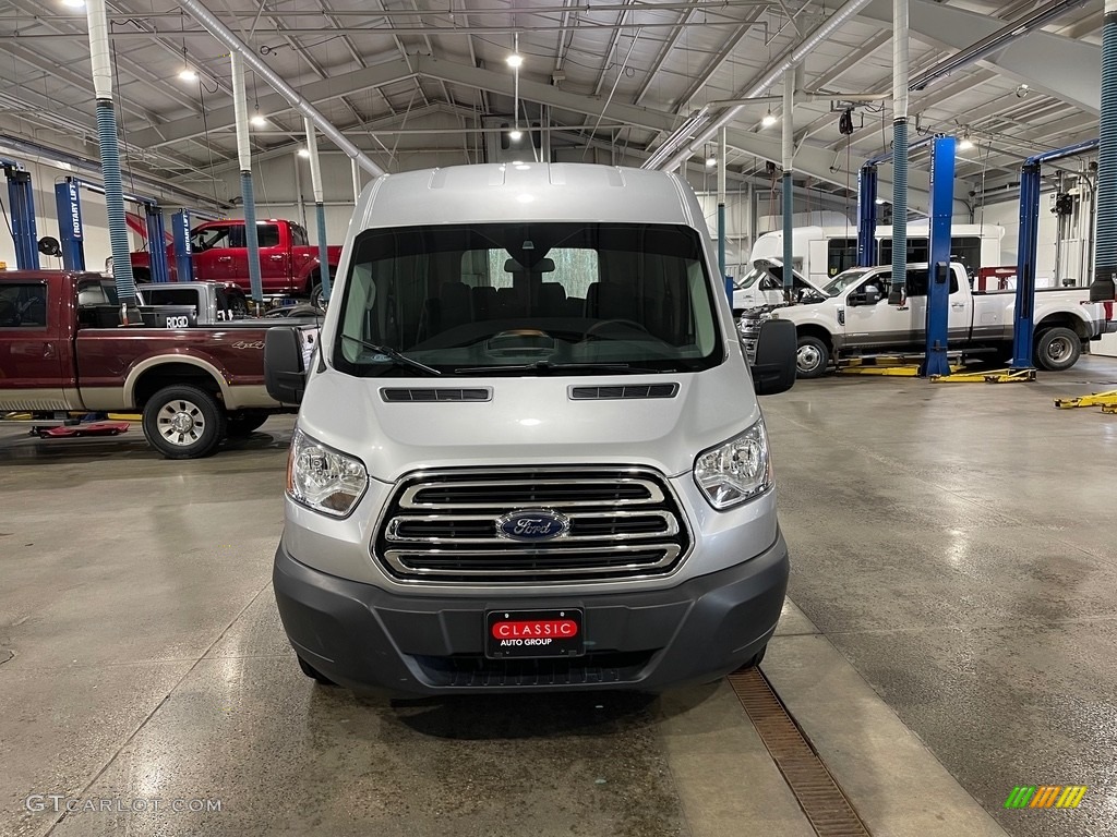 2019 Transit Passenger Wagon XLT 350 MR Long - Ingot Silver / Charcoal black photo #1