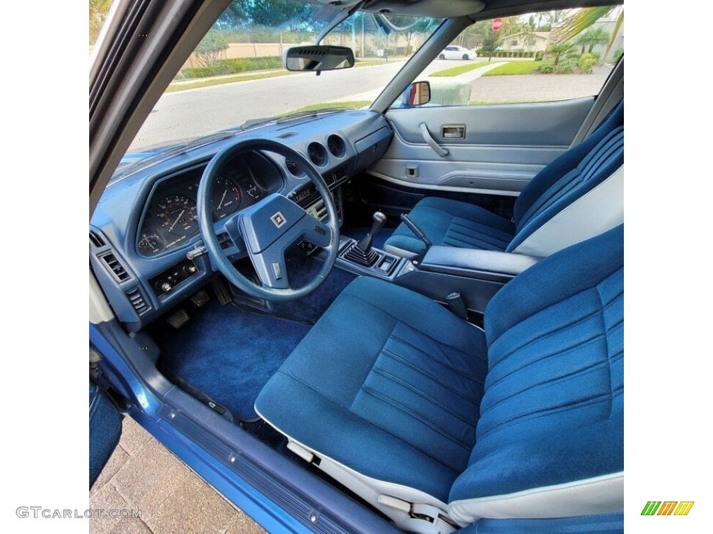 Blue Interior 1981 Datsun 280ZX Deluxe Coupe Photo #143867391