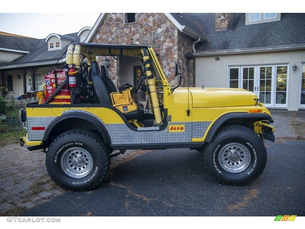 John Deer Yellow 1977 Jeep CJ5 Standard CJ5 Model Exterior Photo #143868612