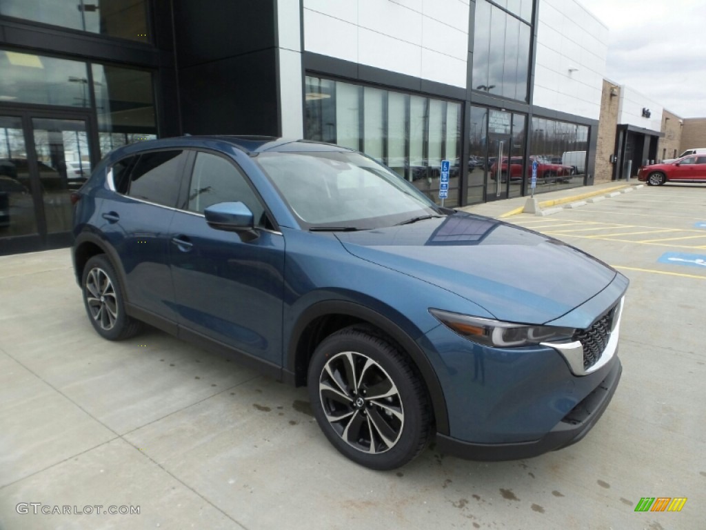 2022 CX-5 S Premium Plus AWD - Eternal Blue Mica / Black photo #1