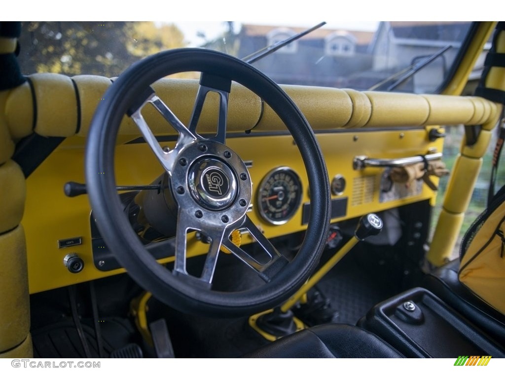 1977 Jeep CJ5 Standard CJ5 Model Black Dashboard Photo #143869002