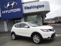 2018 Pearl White Nissan Rogue Sport SV AWD  photo #2