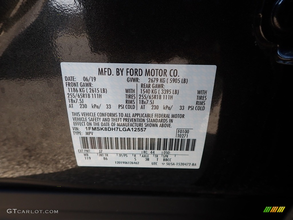 2020 Explorer XLT 4WD - Magnetic Metallic / Ebony photo #16