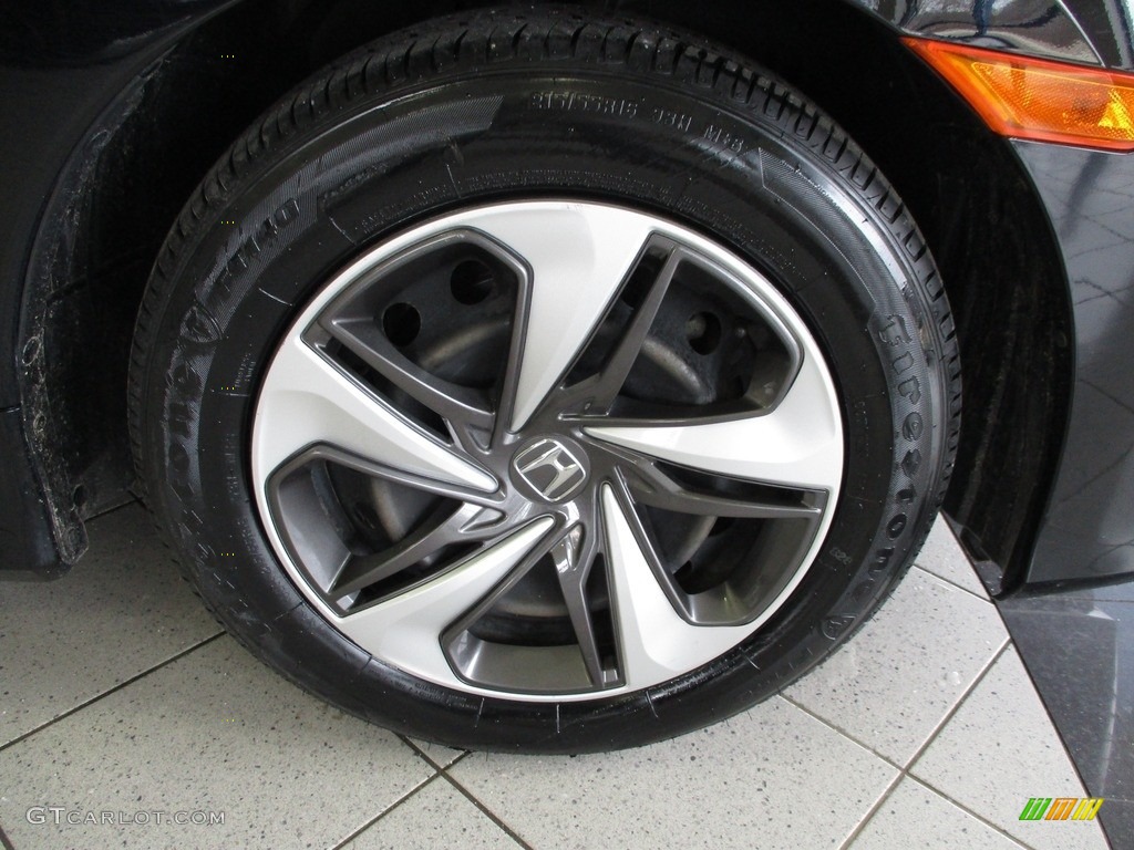 2019 Civic LX Sedan - Crystal Black Pearl / Black photo #5