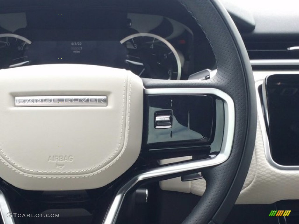 2022 Land Rover Range Rover Velar R-Dynamic S Light Oyster/Ebony Steering Wheel Photo #143869743