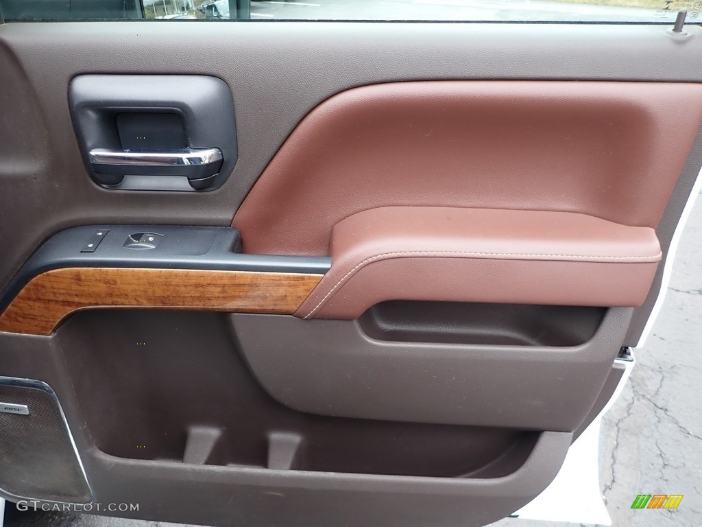 2015 Chevrolet Silverado 2500HD High Country Crew Cab 4x4 High Country Saddle Door Panel Photo #143869770
