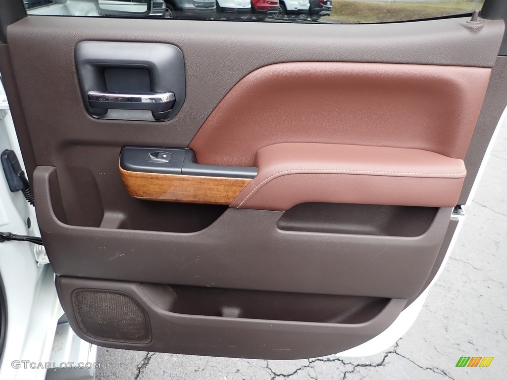 2015 Chevrolet Silverado 2500HD High Country Crew Cab 4x4 High Country Saddle Door Panel Photo #143869797