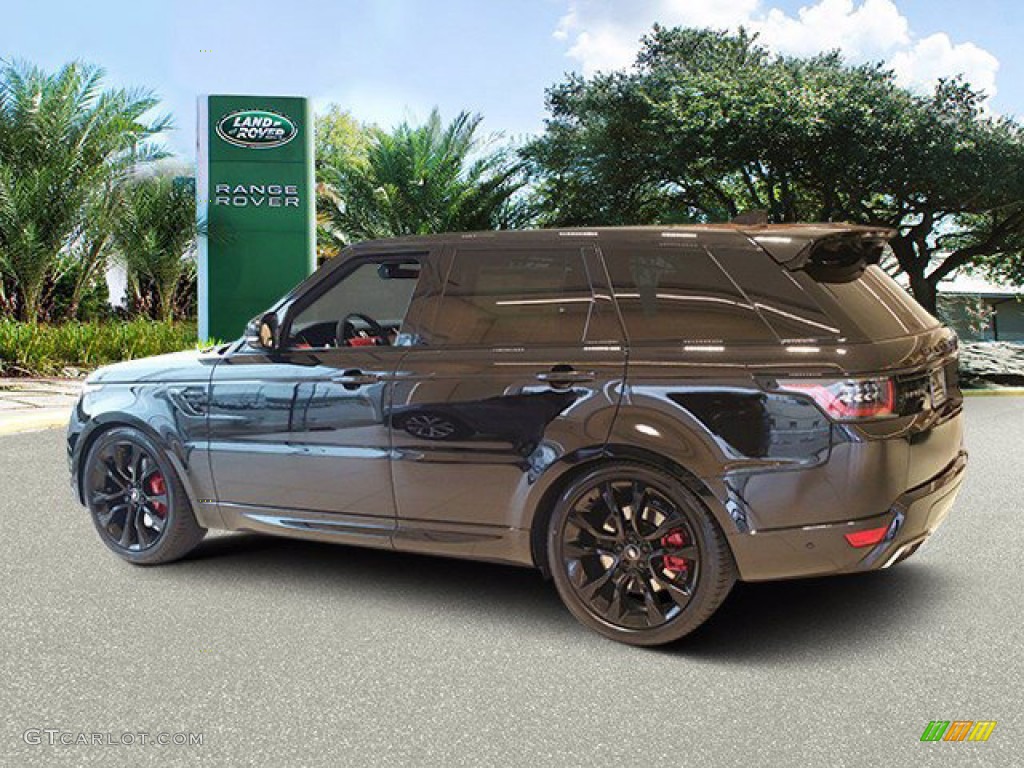 2022 Range Rover Sport HST - Santorini Black Metallic / Pimento/Ebony photo #6