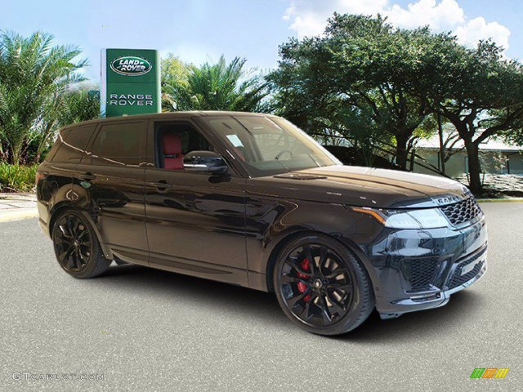 2022 Range Rover Sport HST - Santorini Black Metallic / Pimento/Ebony photo #12
