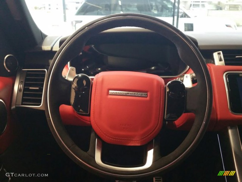 2022 Land Rover Range Rover Sport HST Pimento/Ebony Steering Wheel Photo #143870157