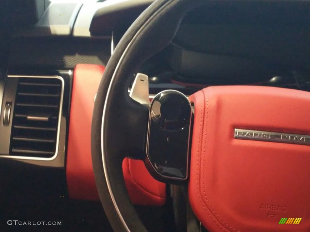 2022 Land Rover Range Rover Sport HST Pimento/Ebony Steering Wheel Photo #143870172