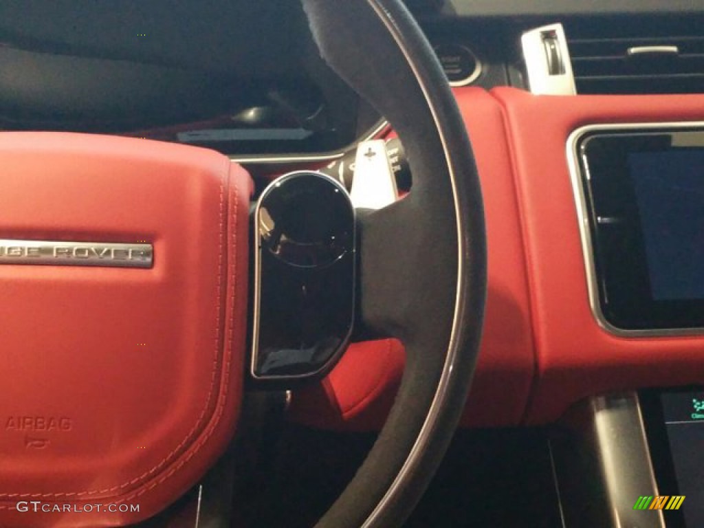 2022 Land Rover Range Rover Sport HST Pimento/Ebony Steering Wheel Photo #143870190