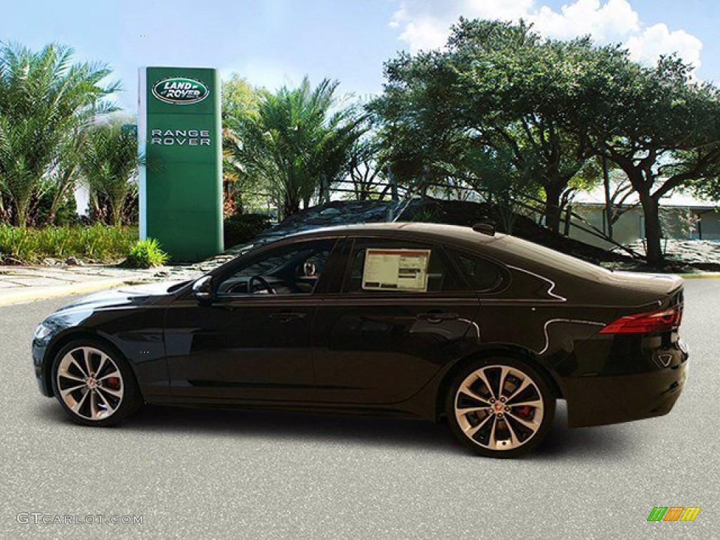 Santorini Black Metallic 2022 Jaguar XF R-Dynamic SE AWD Exterior Photo #143870424