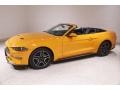 Orange Fury 2018 Ford Mustang EcoBoost Convertible Exterior