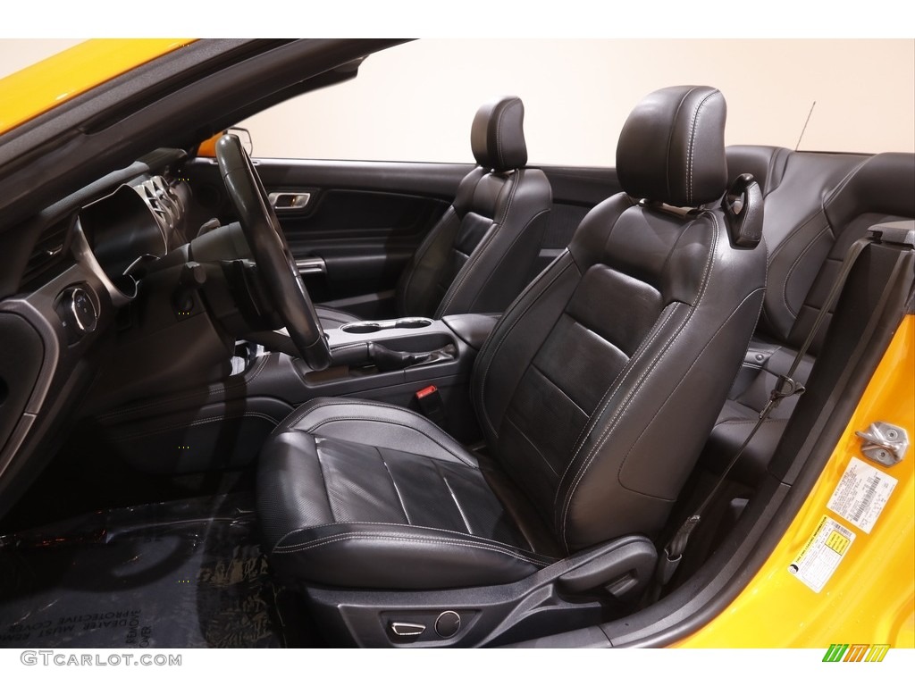 2018 Ford Mustang EcoBoost Convertible Front Seat Photo #143870991