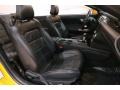 Ebony 2018 Ford Mustang EcoBoost Convertible Interior Color