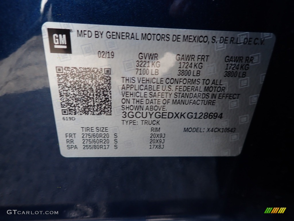 2019 Silverado 1500 LTZ Crew Cab 4WD - Northsky Blue Metallic / Jet Black photo #14