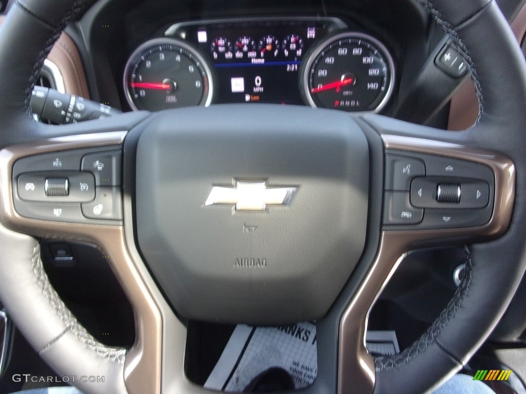 2022 Chevrolet Silverado 2500HD High Country Crew Cab 4x4 Jet Black/­Umber Steering Wheel Photo #143873367