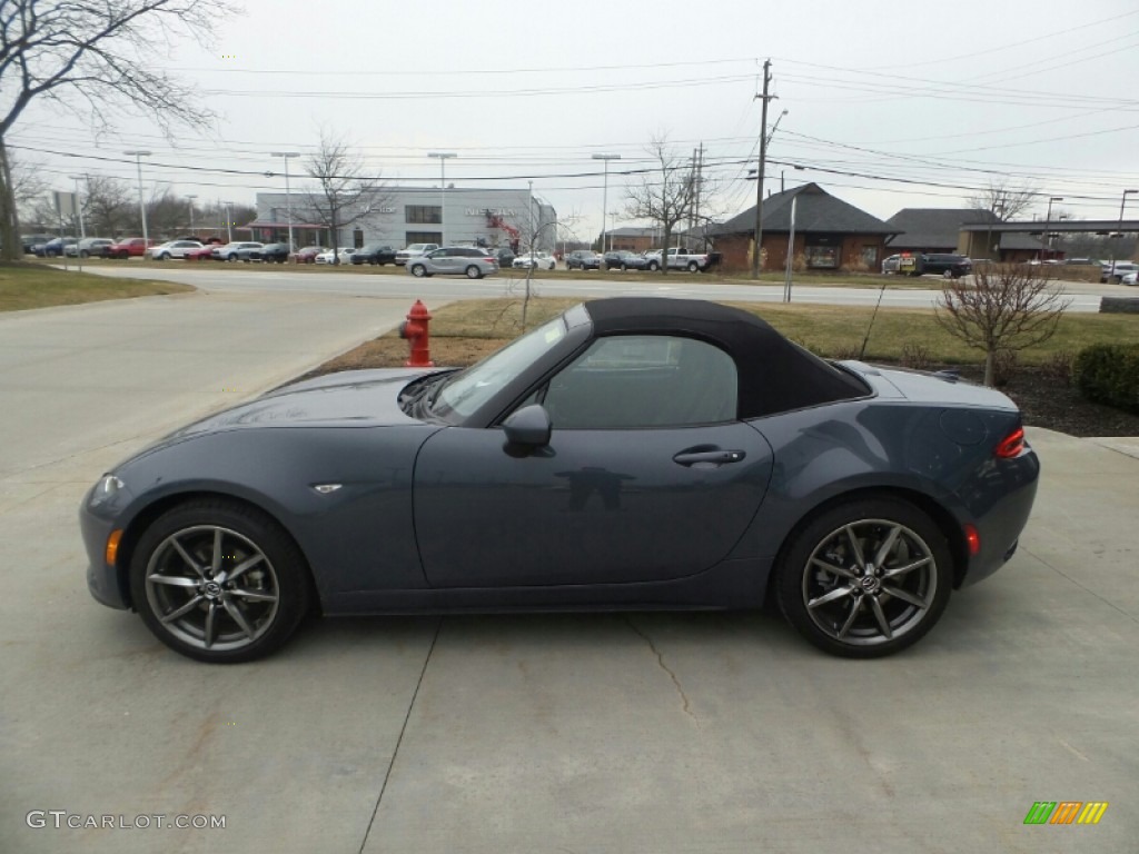 Polymetal Gray Metallic 2022 Mazda MX-5 Miata Grand Touring Exterior Photo #143874825