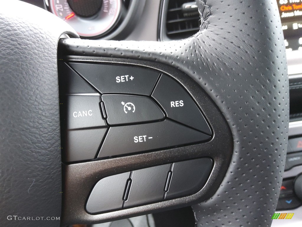 2022 Dodge Challenger R/T Scat Pack Shaker Black Steering Wheel Photo #143874929