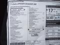 2022 Dodge Challenger R/T Scat Pack Shaker Window Sticker
