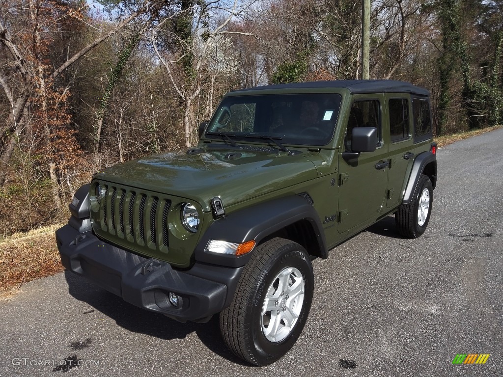 2022 Wrangler Unlimited Sport 4x4 - Sarge Green / Black photo #2